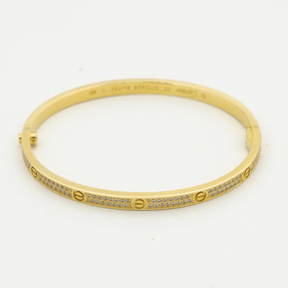 [Glimmer]LOVE BRACELET 3.65MM DIAMOND-PAVED