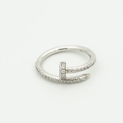 [Glimmer]JUSTE RING 1.8MM SILVER DIAMONDS