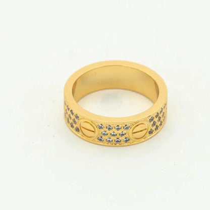 [Glimmer]LOVE RING 5.5MM DIAMONDS PAVED