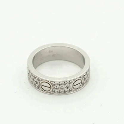 [Glimmer]LOVE RING 5.5MM DIAMONDS PAVED
