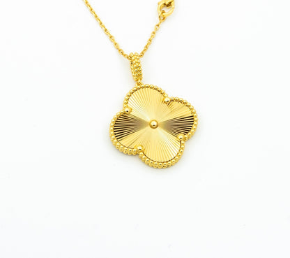 [Glimmer]CLOVER 25MM PEDANT NECKLACE GOLD