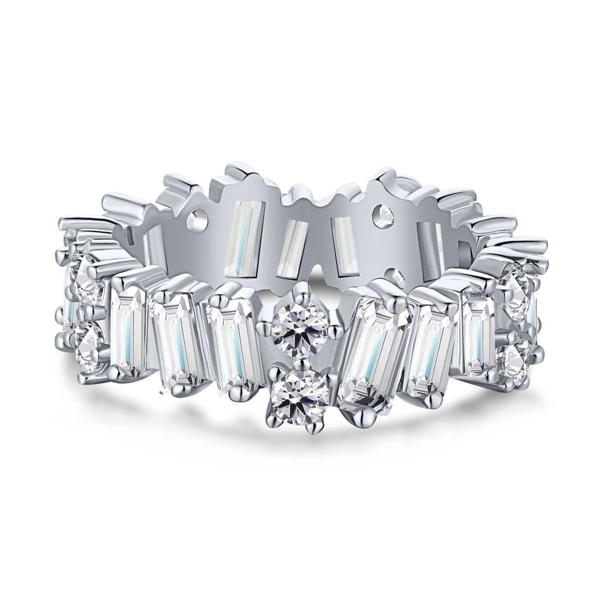 [Glimmer Jewelry]Delicate Multi Shape Tennis Ring