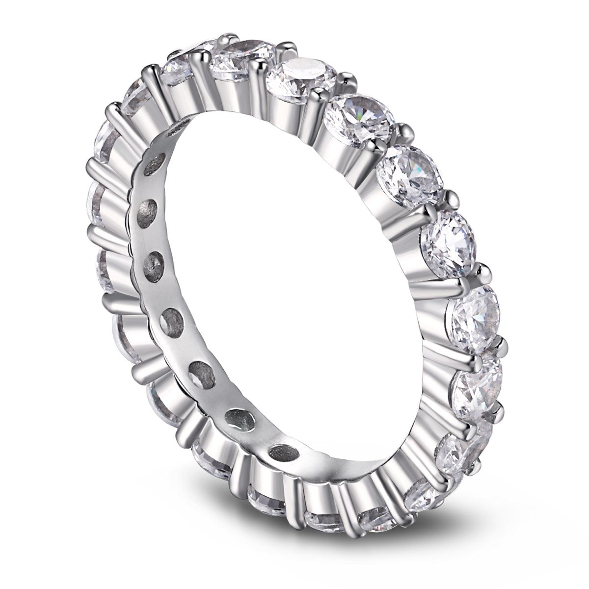 [Glimmer Jewelry]ラウンドカットテニスリング
