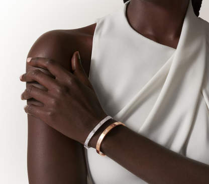 [Glimmer]NEW-LOVE-4.8MM-Width Diamond-Studded Bracelet