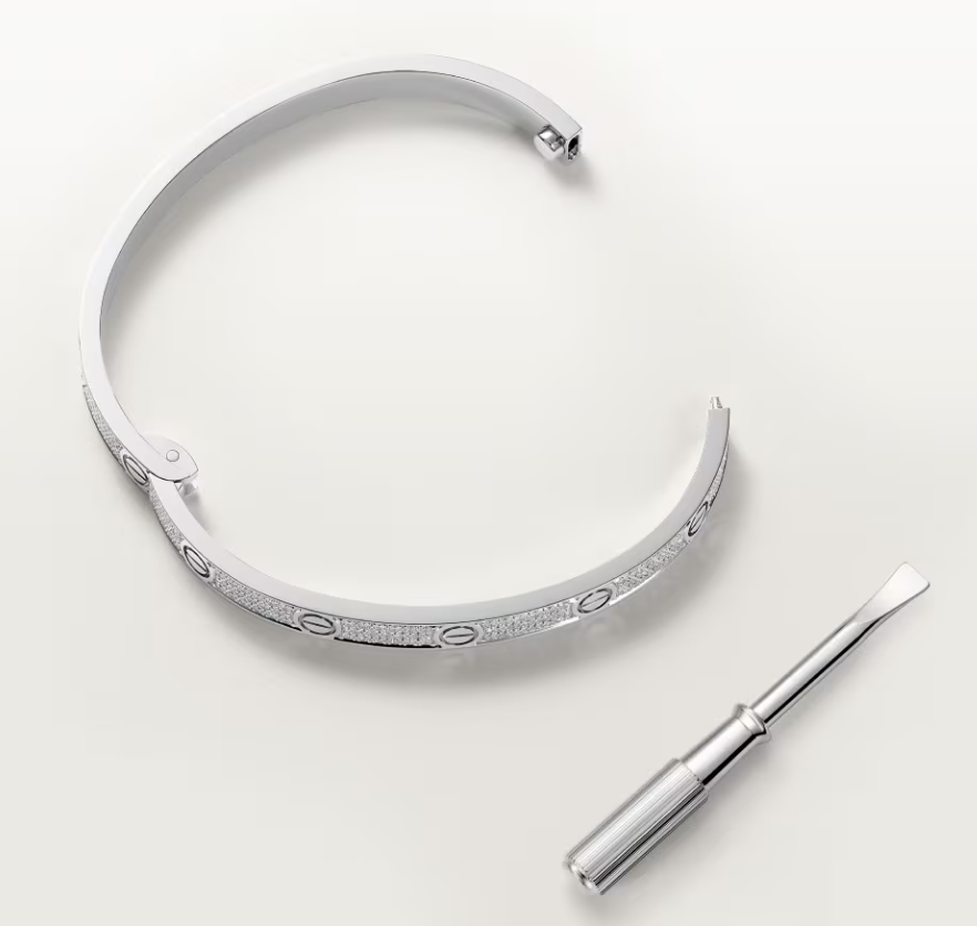 [Glimmer]NEW-LOVE-4.8MM-Width Diamond-Studded Bracelet