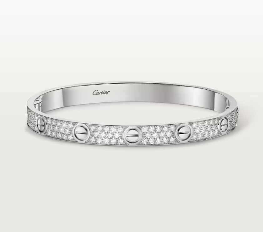 [Glimmer]NEW-LOVE-6.1MM幅ダイヤモンドスタッズブレスレット