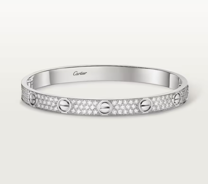 [Glimmer]NEW-LOVE-6.1MM幅ダイヤモンドスタッズブレスレット