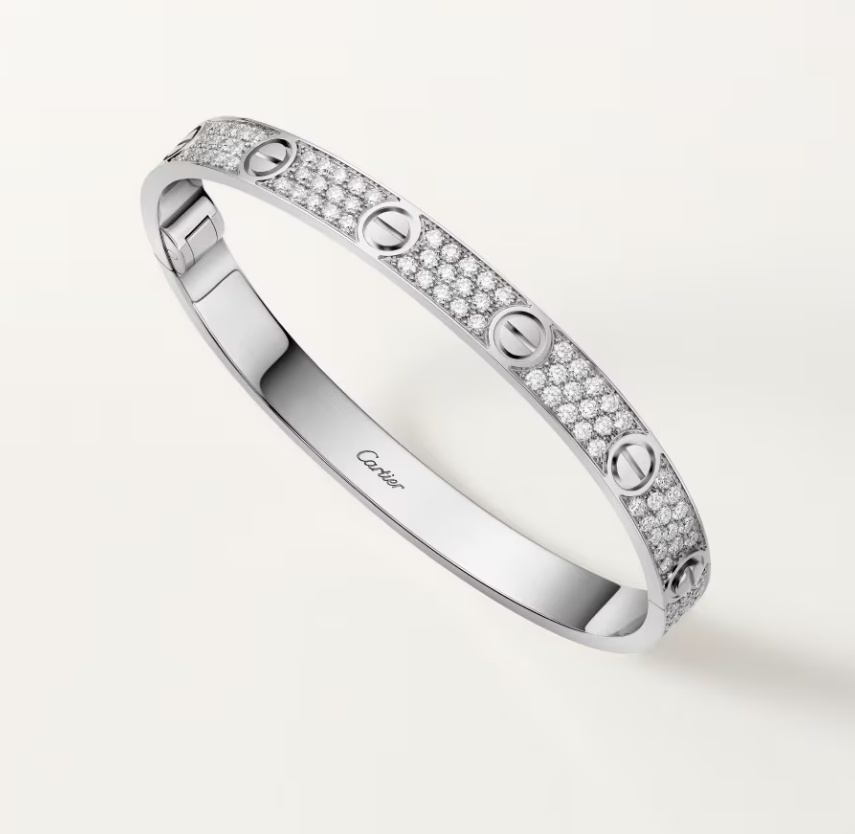 [Glimmer]NEW-LOVE-6.1MM幅ダイヤモンドスタッズブレスレット