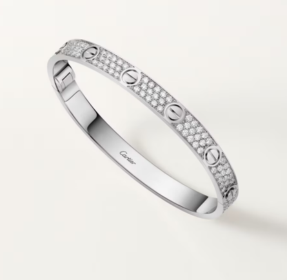 [Glimmer]NEW-LOVE-6.1MM幅ダイヤモンドスタッズブレスレット