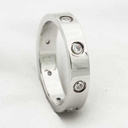 [Glimmer]LOVE RING 3.6MM 8 DIAMONDS