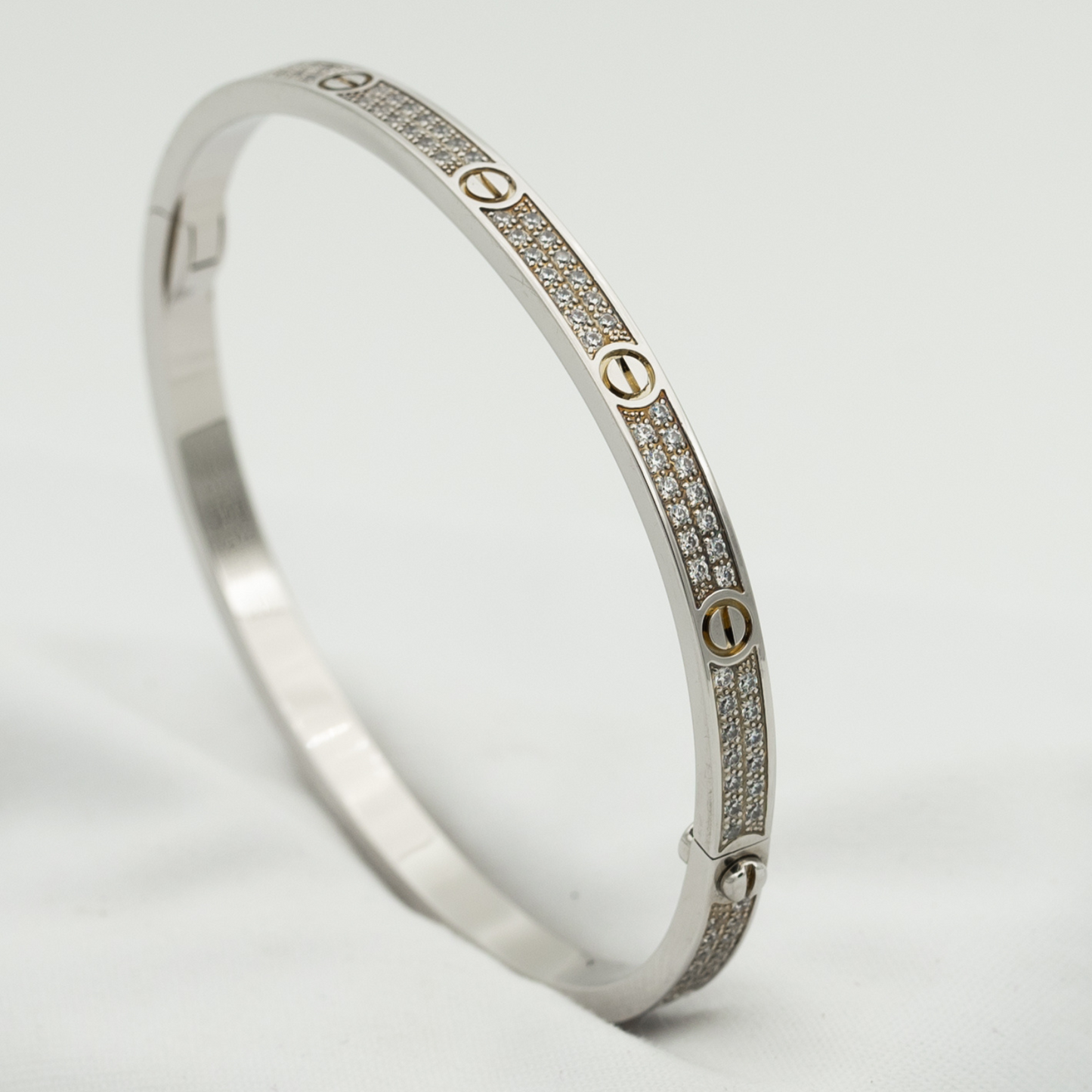 [Glimmer]LOVE BRACELET 3.65MM DIAMOND-PAVED
