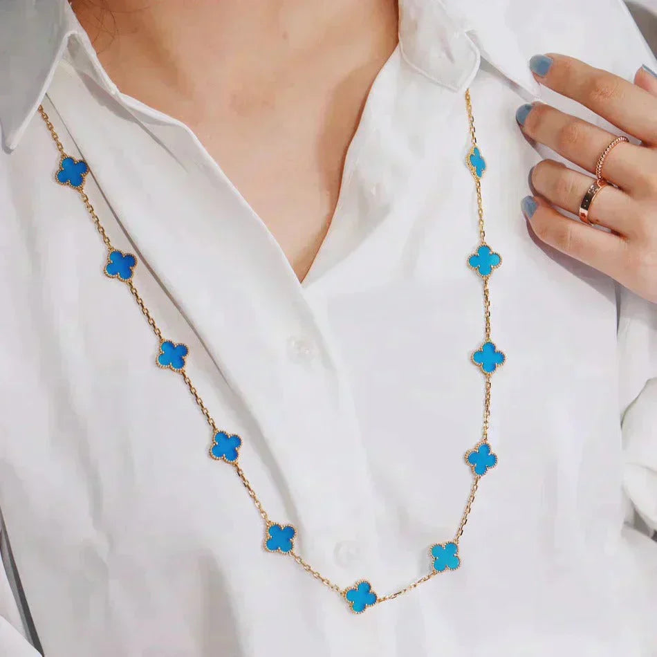 [Glimmer]CLOVER 20 MOTIFS TURQUOISE GOLD