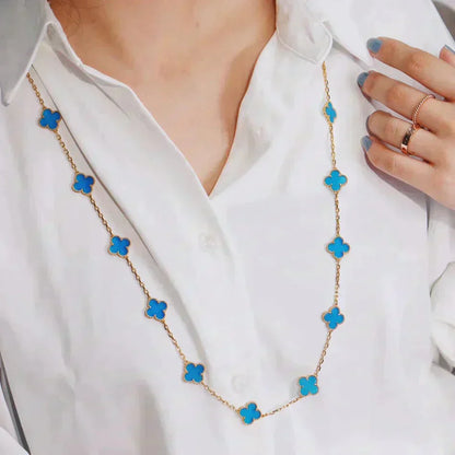 [Glimmer]CLOVER 20 MOTIFS TURQUOISE GOLD
