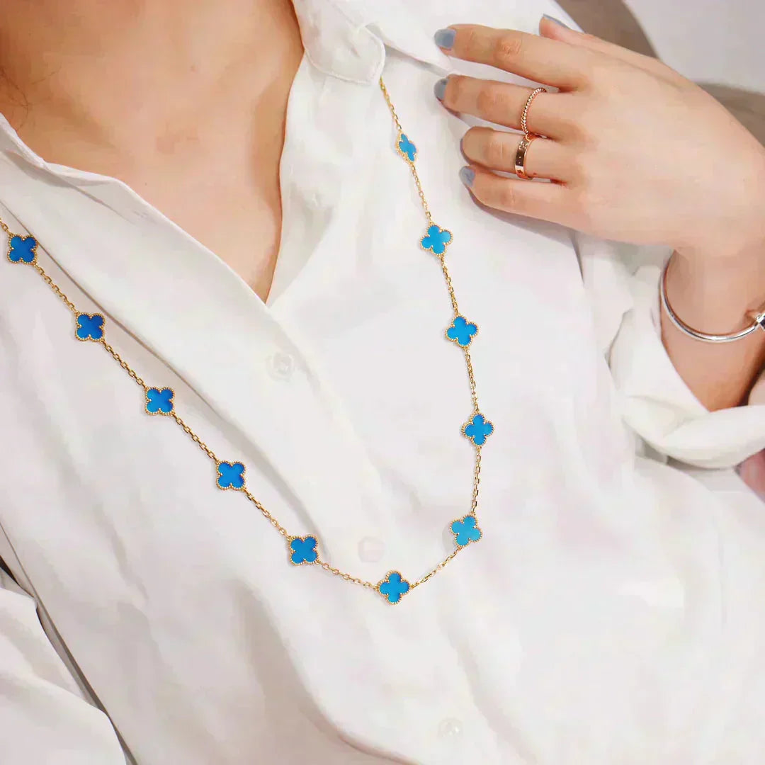 [Glimmer]CLOVER 20 MOTIFS TURQUOISE GOLD