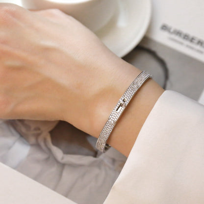 [Glimmer]KELLY BRACELET DIAMOND PAVED