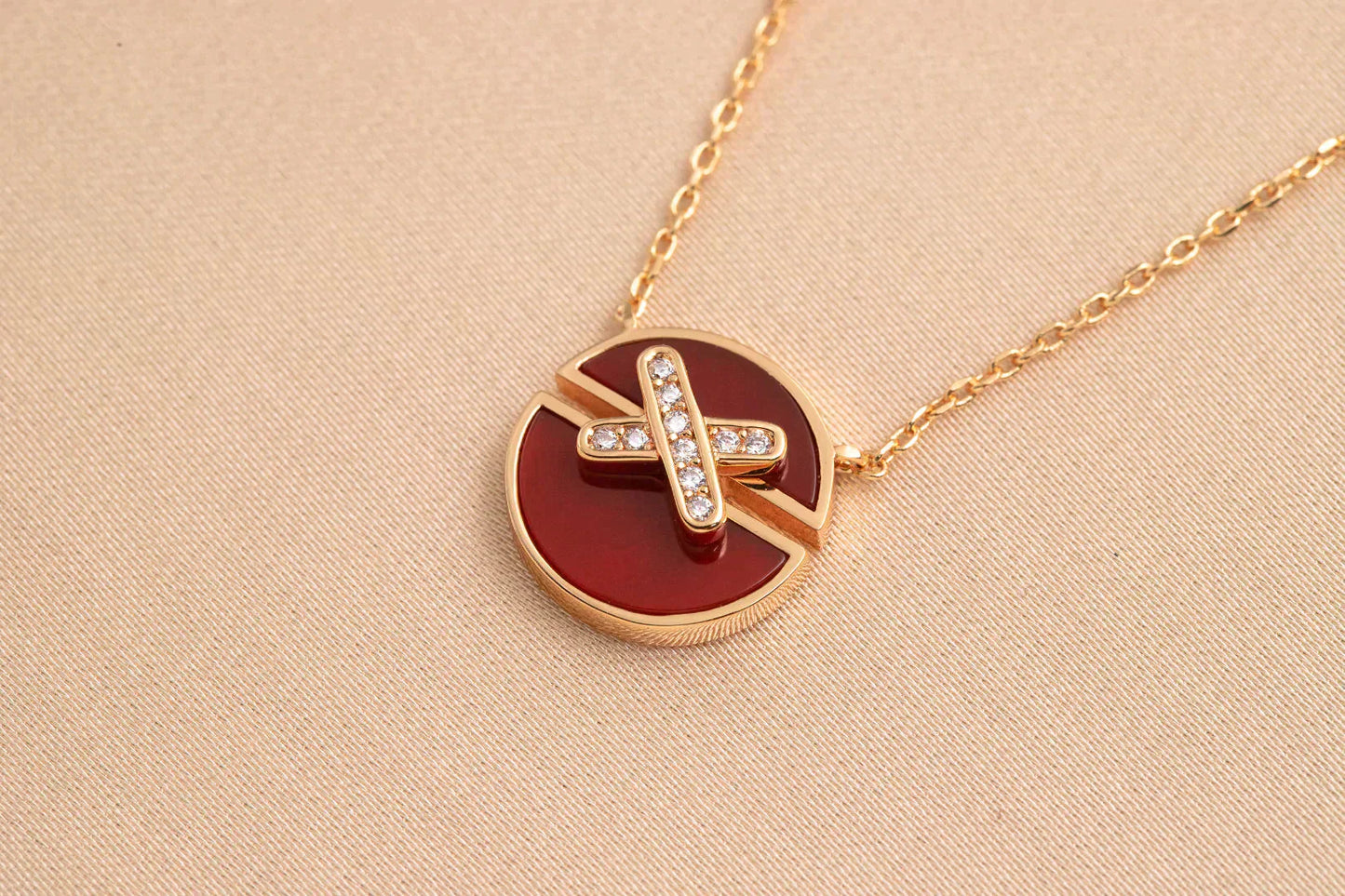 [Glimmer]JEUX DE Glimmer GOLD DIAMOND NECKLACE