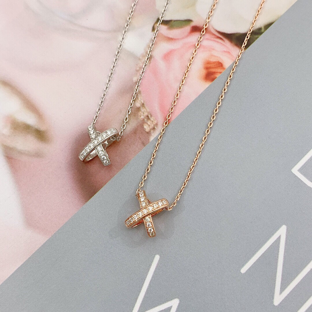 [Glimmer]JEUX DE DIAMOND NECKLACE