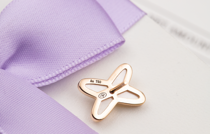 [Glimmer]JEUX DE WHITE MOP PINK GOLD DIAMOND EARRINGS