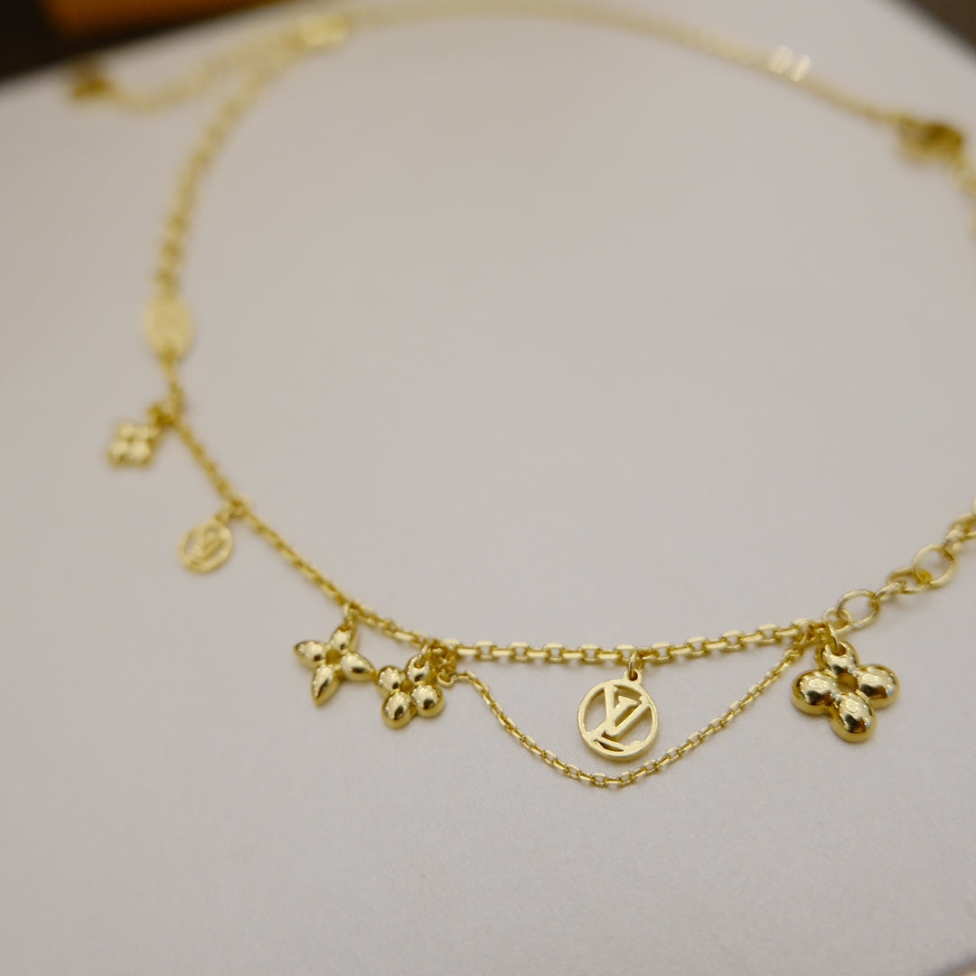 [Glimmer]BLOOMING SUPPLE NECKLACE BRASS