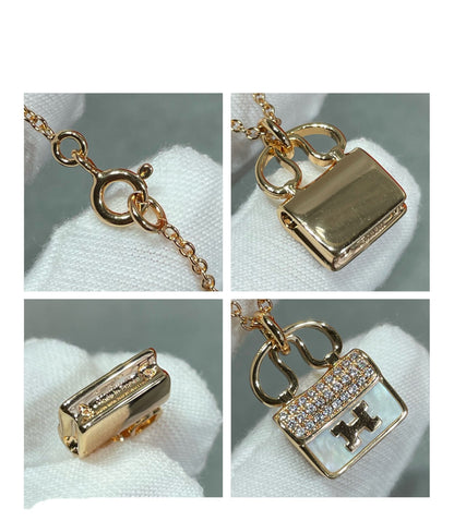 [Glimmer]H CIRCE MOISSANITE PENDANT NECKLACE GOLD