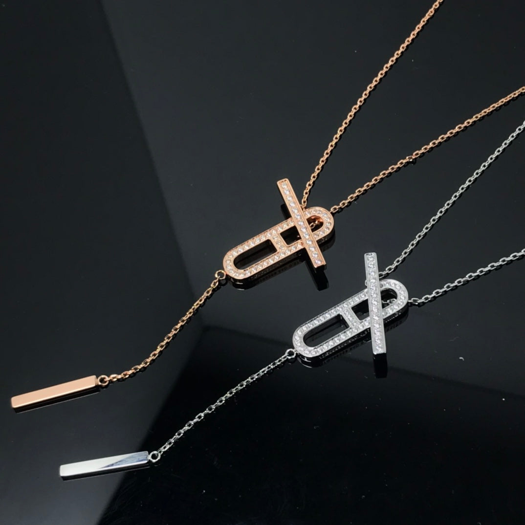 [Glimmer]HM NECKLACE PLATINUM Glimmer GOLD DIAMOND