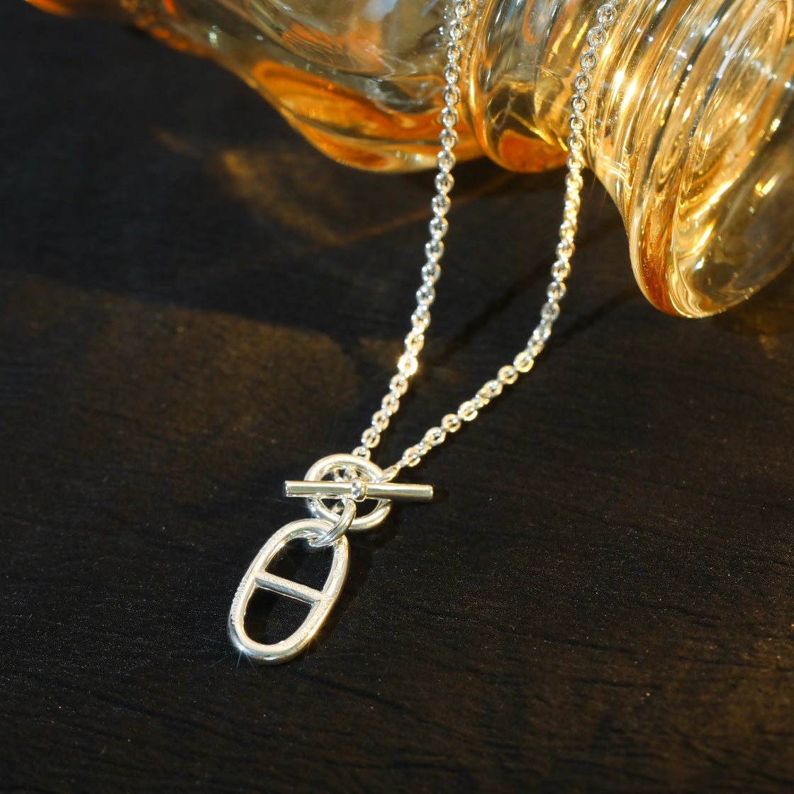 [Glimmer]HM CHAINE D'ANCRE PENDANT NECKLACE STERLING SILVER