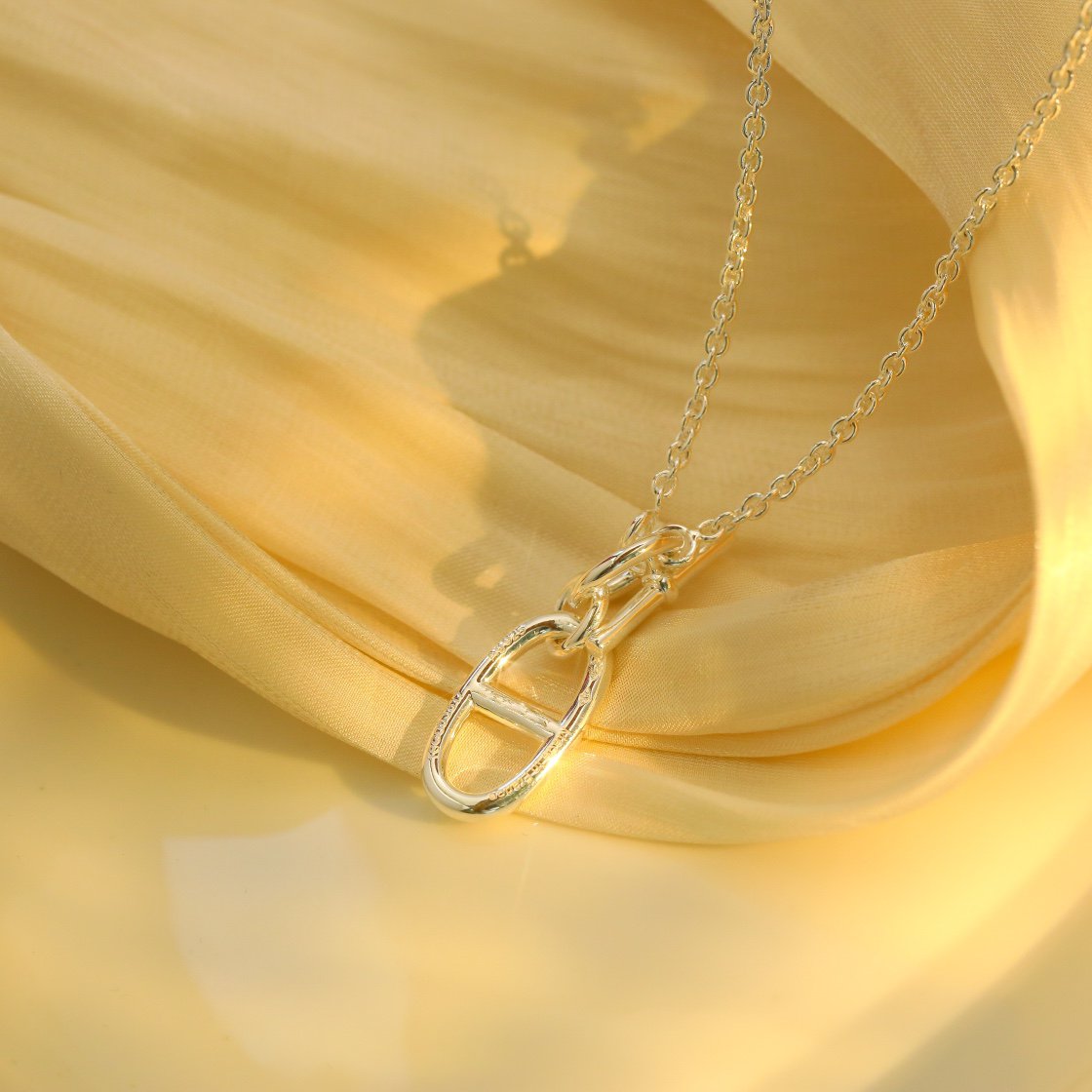 [Glimmer]HM CHAINE D'ANCRE PENDANT NECKLACE STERLING SILVER