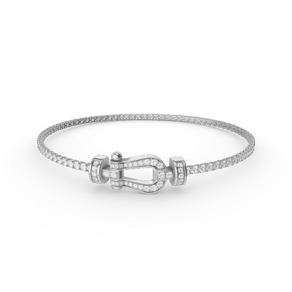 [Glimmer]FORCE  HORSESHOE  DIAMOND TENNIS BRACELET