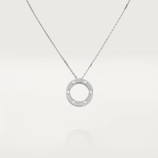 [Glimmer]LOVE NECKLACE ADJUSTABLE SILVER
