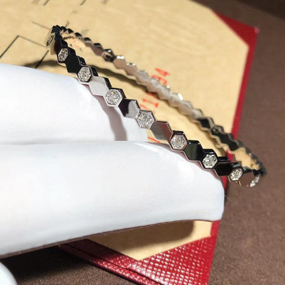 [Glimmer]BEE LOVE SILVER DIAMOND BRACELET