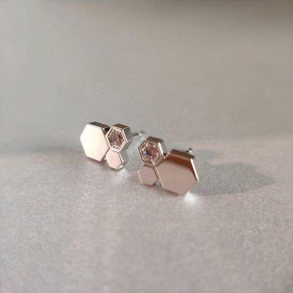 [Glimmer]BEE LOVE SILVER DIAMOND EARRINGS