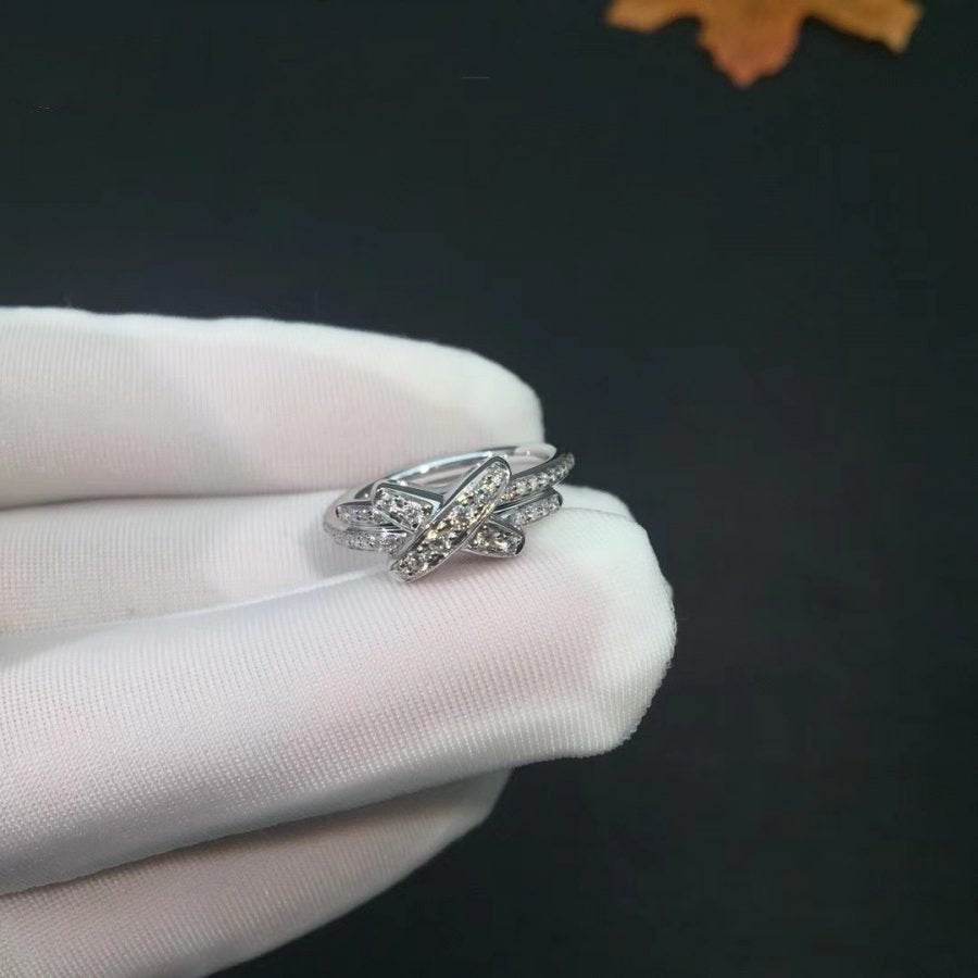 [Glimmer]JEUX DE SILVER DIAMOND RING