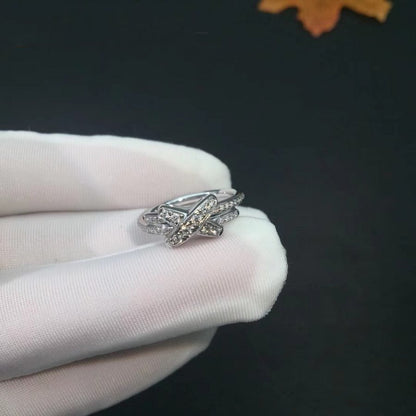 [Glimmer]JEUX DE SILVER DIAMOND RING