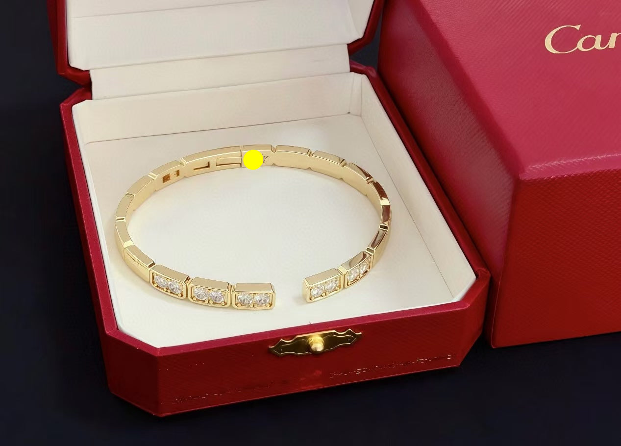 [Glimmer jewelrys]LOVE DIAMOND OPEN  BRACELET