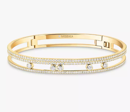 [Glimmer]M Roman Full Diamond Bracelet
