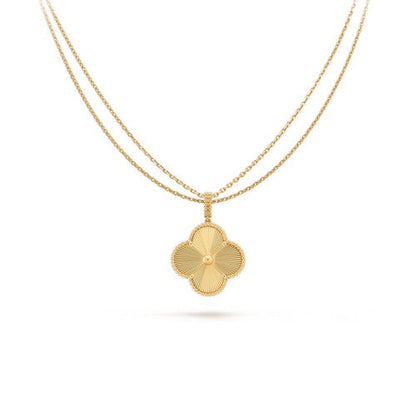 [Glimmer]CLOVER 25MM PEDANT NECKLACE GOLD