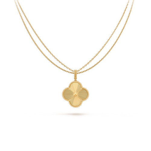 [Glimmer]CLOVER 25MM PEDANT NECKLACE GOLD