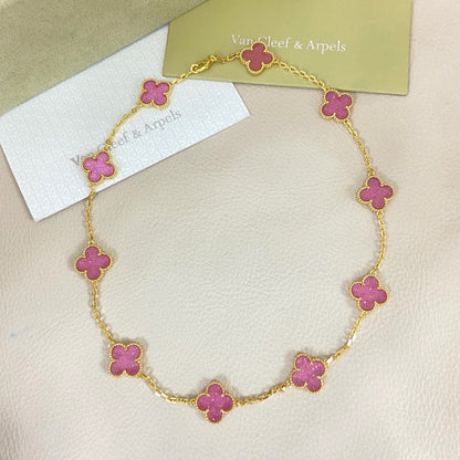 [Liorra Jewelry]CLOVER 10 MOTIFS  NEW BUBBLE PINK ENAMEL