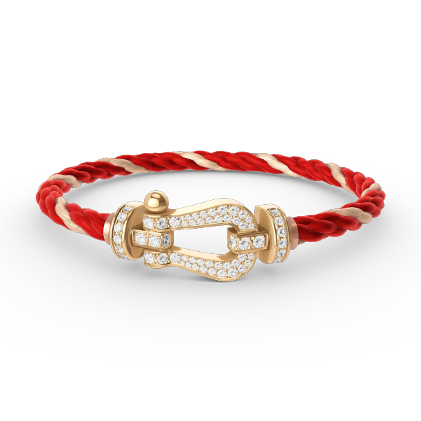 [Glimmer]FORCE LARGE HORSESHOE FULL DIAMOND BRACELET GOLD