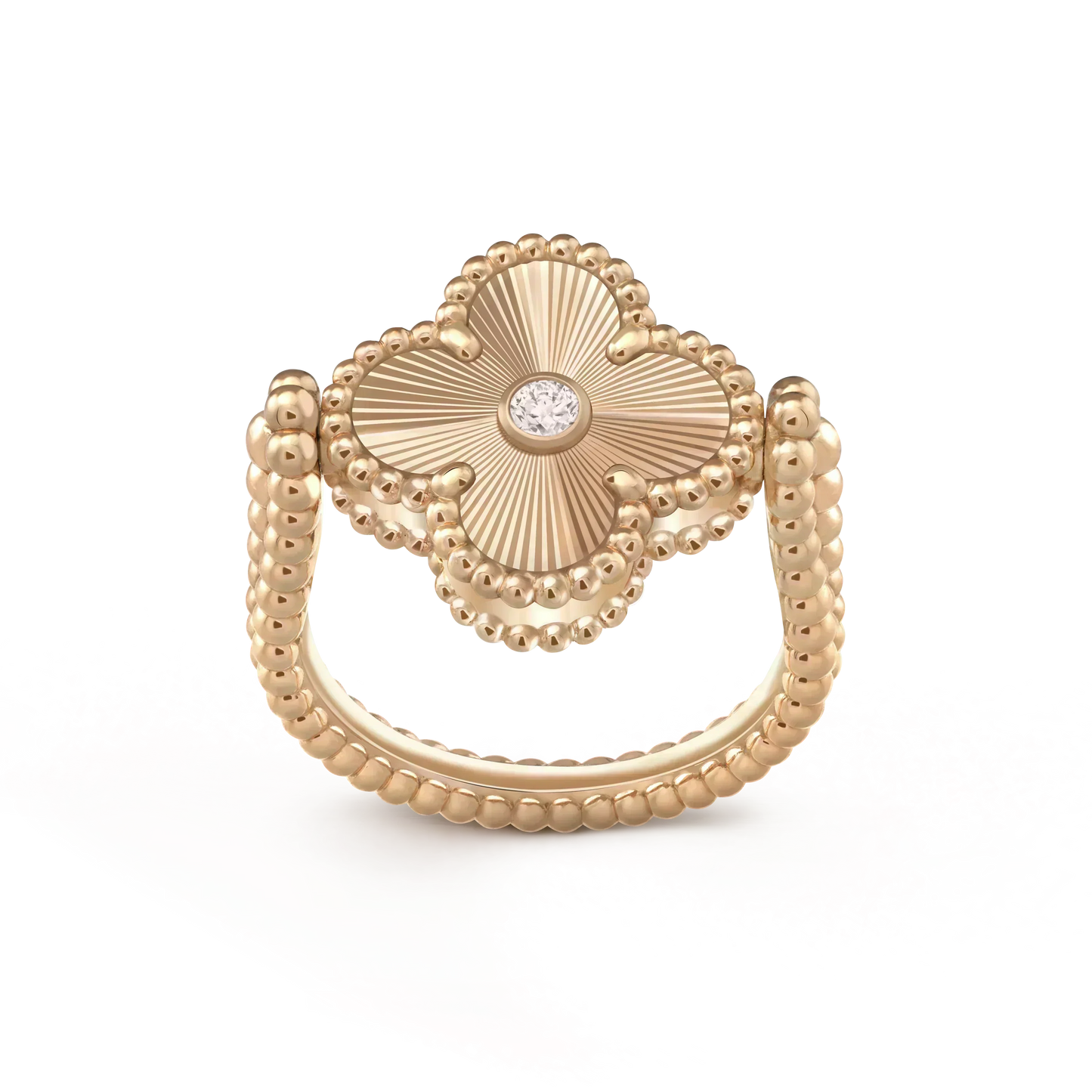 [Glimmer]CLOVER RIVERSIBLE Glimmer GOLD RING