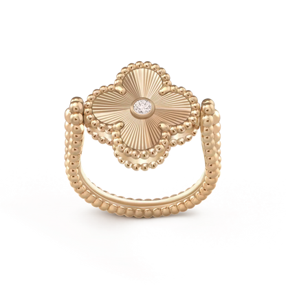 [Glimmer]CLOVER RIVERSIBLE Glimmer GOLD RING