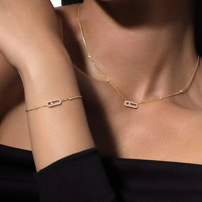 [Glimmer]Diamond Necklace Move Uno