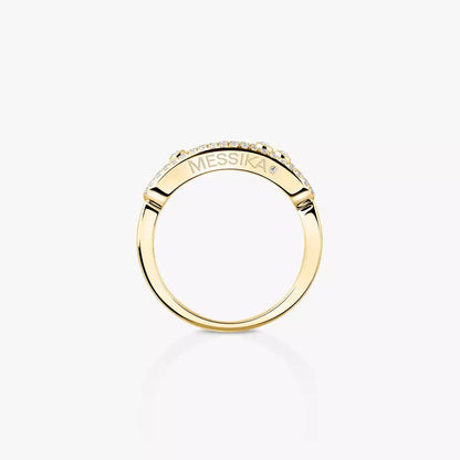 [Glimmer] Baby Move Gold Diamond Pave_ Ring