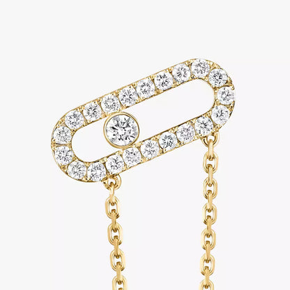 [Glimmer]Move Uno Diamond Earrings