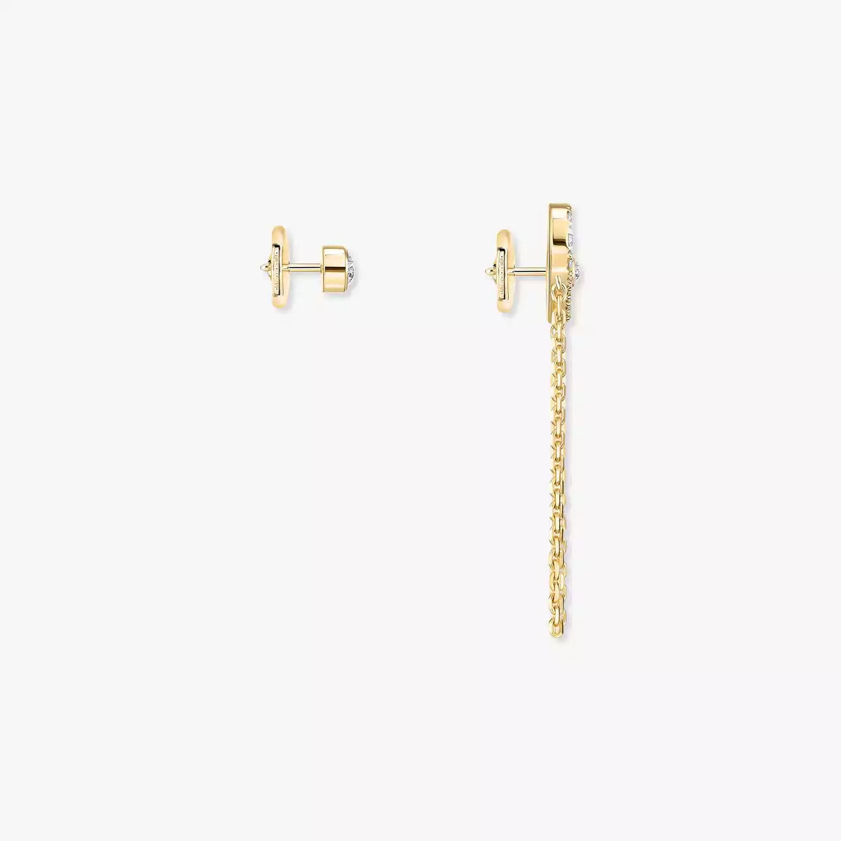 [Glimmer]Move Uno Diamond Earrings