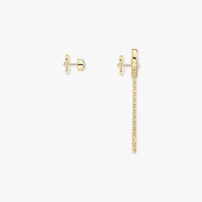 [Glimmer]Move Uno Diamond Earrings