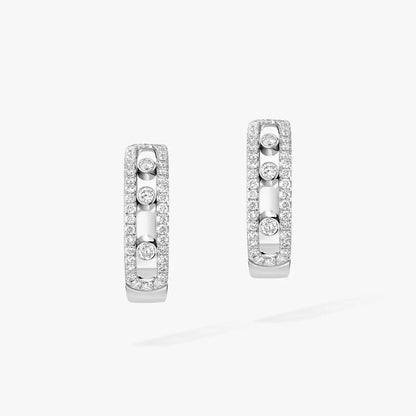 [Glimmer]Diamond Pave_ Hoop Earrings Move