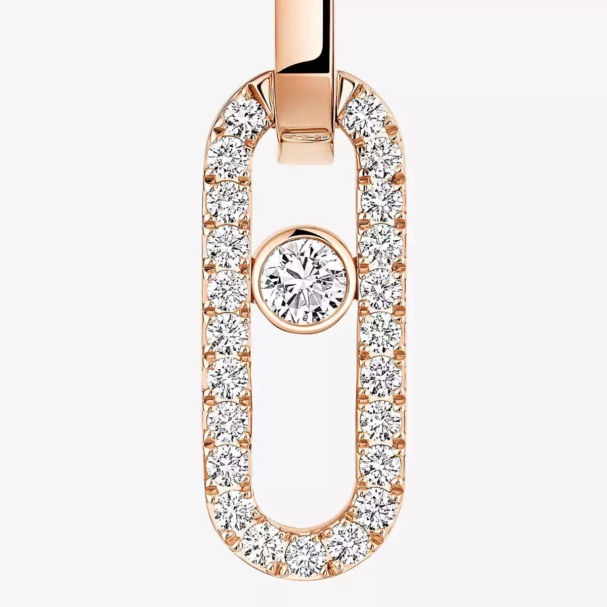 [Glimmer]Move Link Diamond Earrings