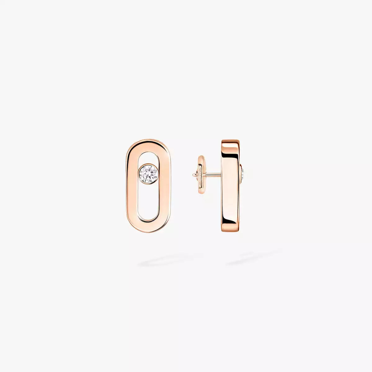 [Glimmer]Move Uno Diamond Stud Earrings