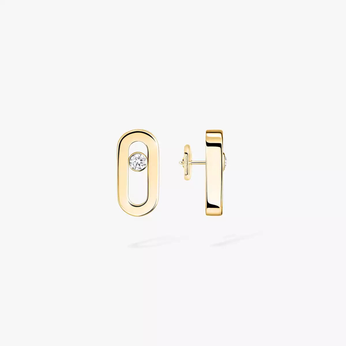 [Glimmer]Move Uno Diamond Stud Earrings